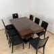 French Art Deco Expandable Dining Room Set, 1930, Set of 9