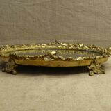 Gold bronze center tray 19th mirror mercury