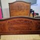 François Linke (1855-1943), marquetry veneered wooden bed in Louis XVI style