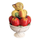 Fruit Bowl Centre Table Enamelled Ceramic Barbotine Vallauris Style