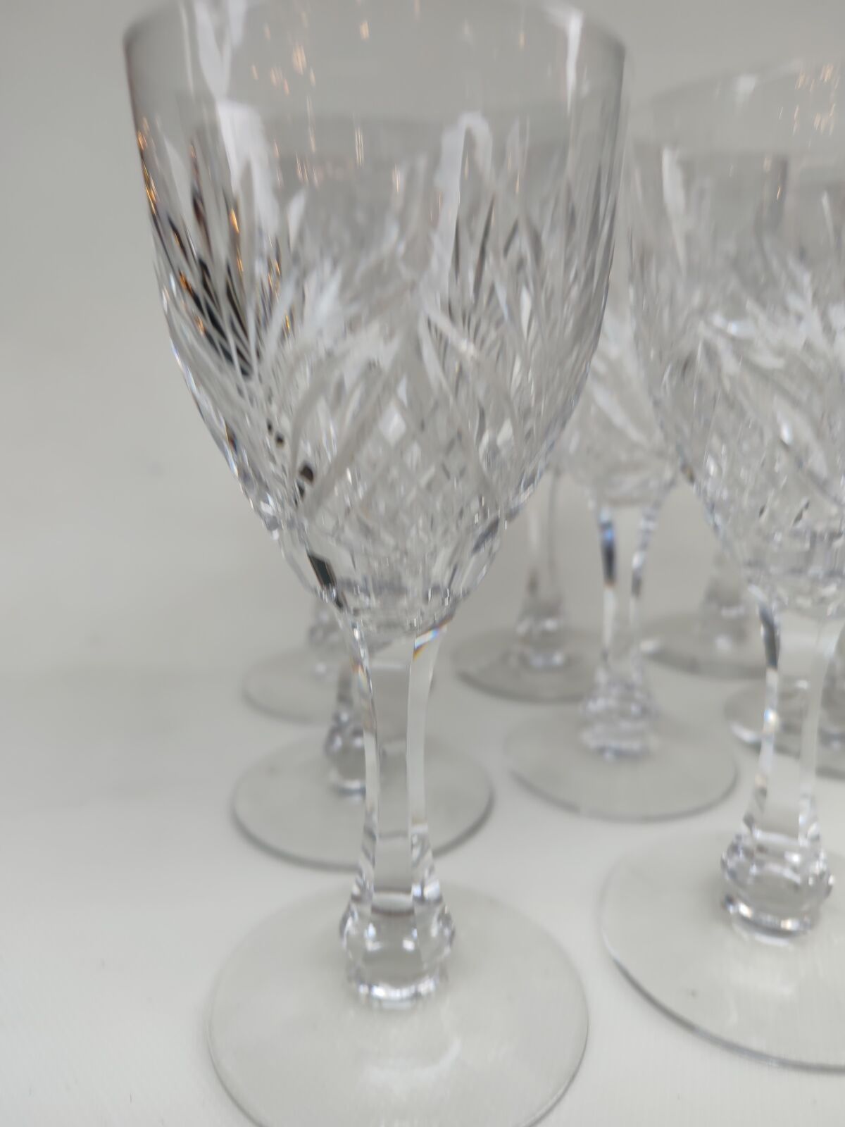 12 large crystal glasses from Saint Louis, 1930s.