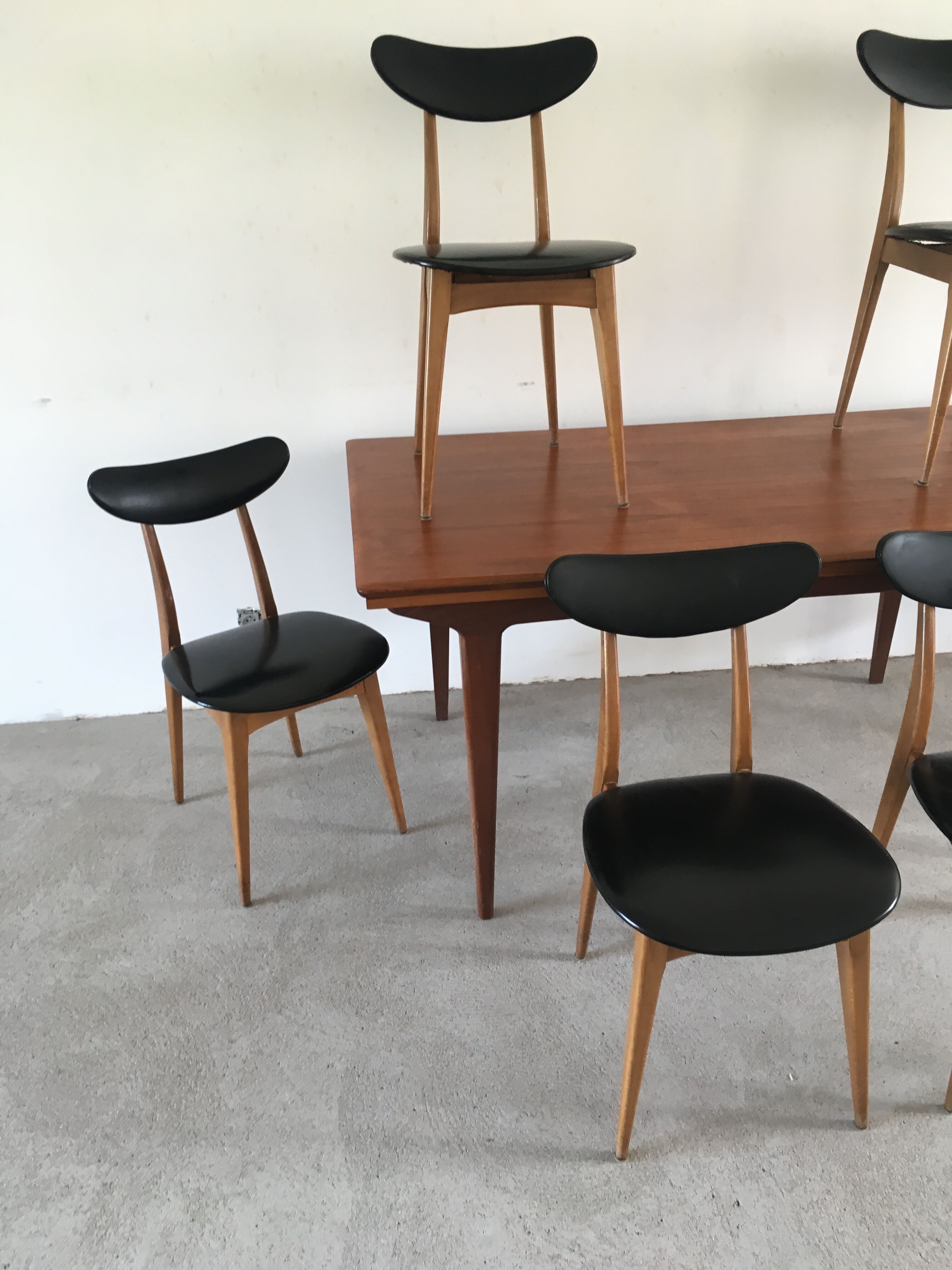 Scandinavian teak and imitation set