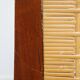 Set of four rattan Art Deco design dining chairs with high back