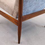 Mid-Century Easy Chair in Grey Upholstery, 1960s