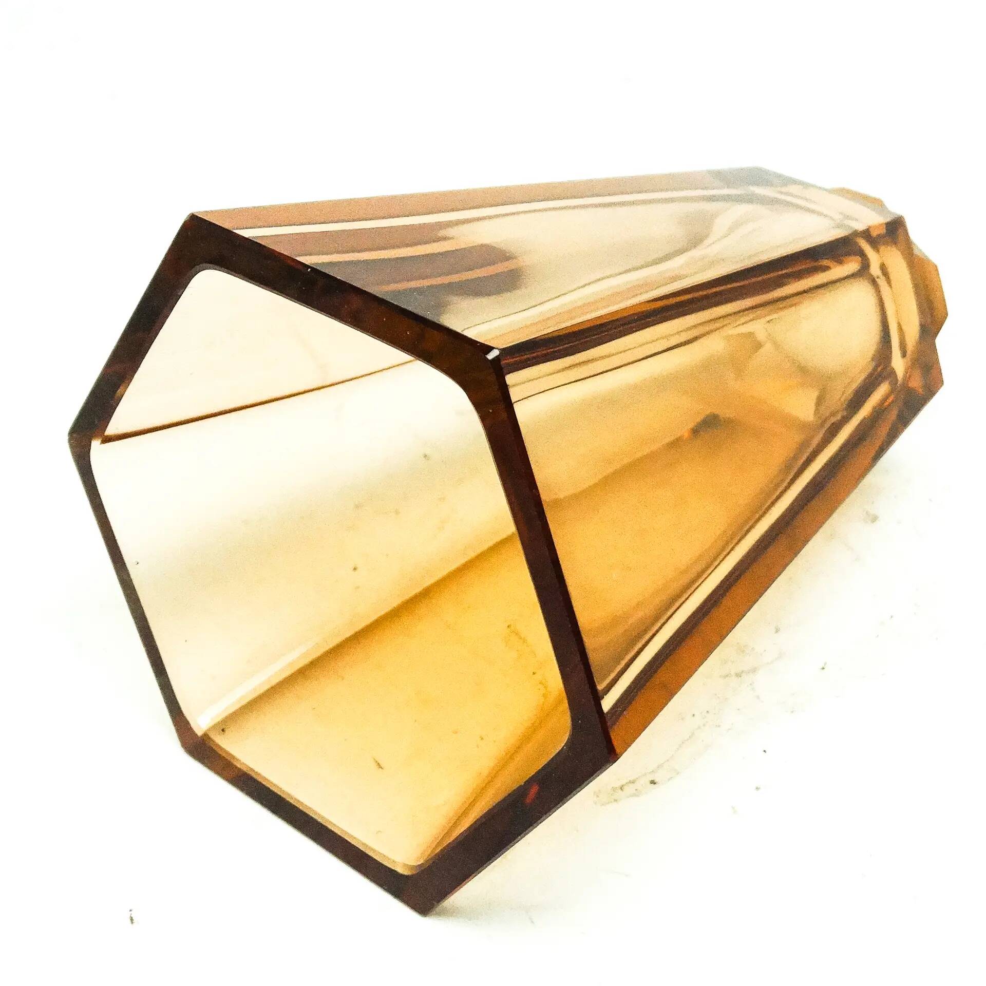 Art Deco vase, crystal, Bohemia, Czechoslovakia, 1930s