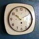 Horloge formica vintage murale silencieuse "Jaz crème"