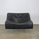 Vintage leather Butterfly chair with steel frame by G. van den Berg, Montis