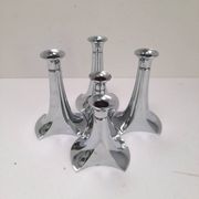 5 bougeoirs chromés modulaires WMF