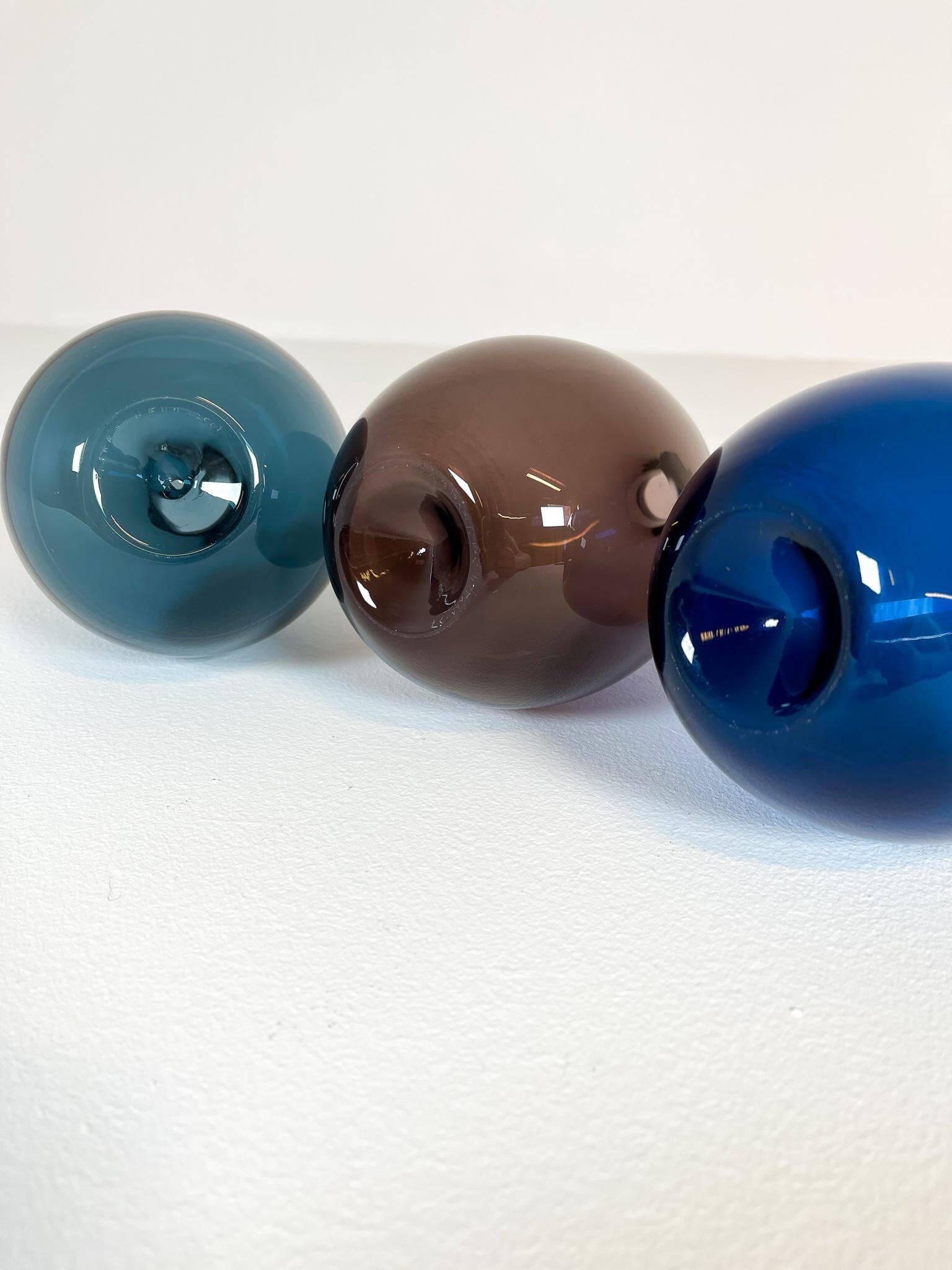 Midcentury set of 3 bird bottles/vases by Timo Sarpaneva Iittala