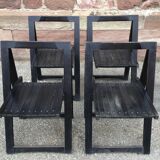 4 vintage folding chairs 1960
