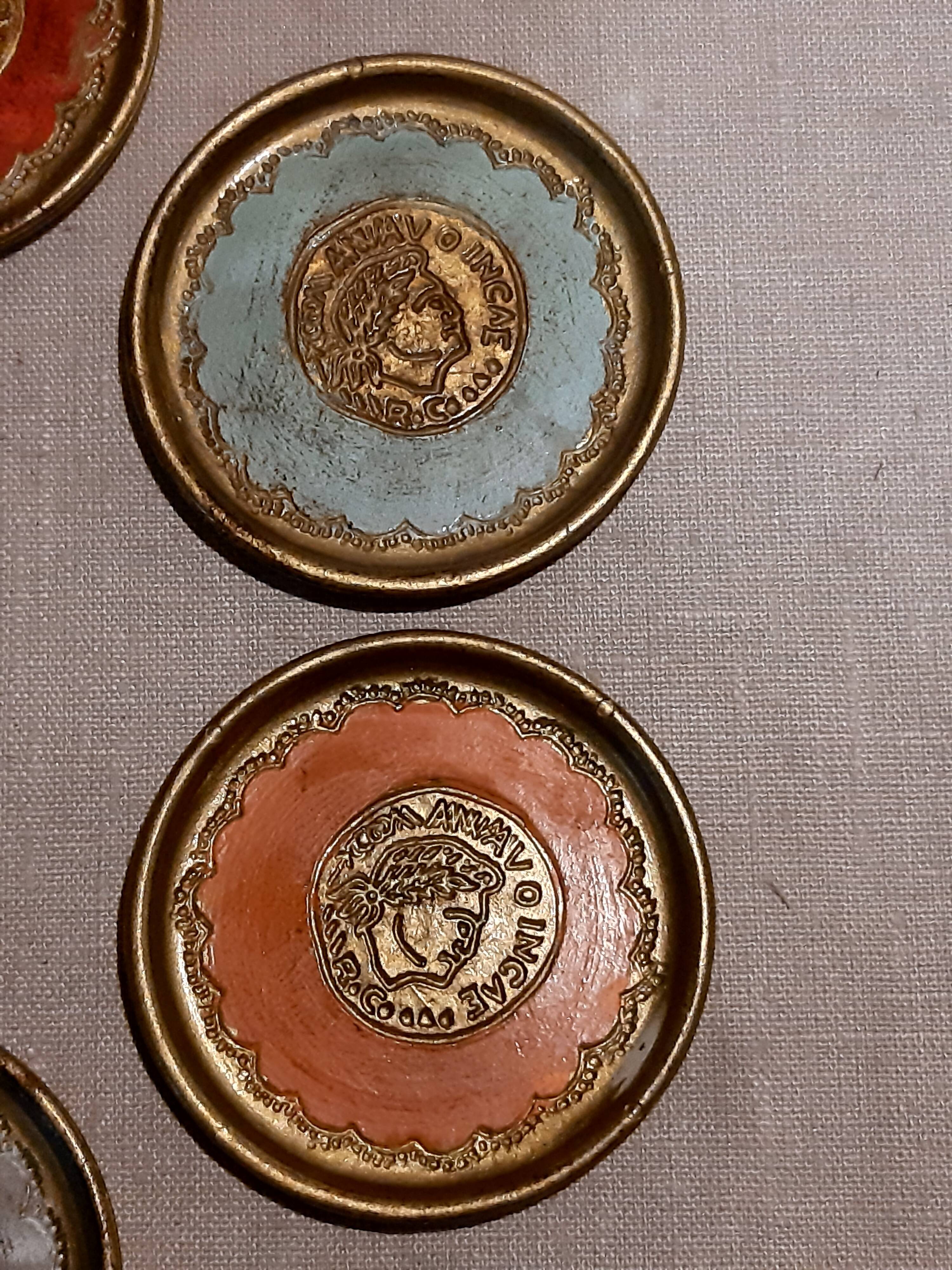 Set of 6 vintage coasters