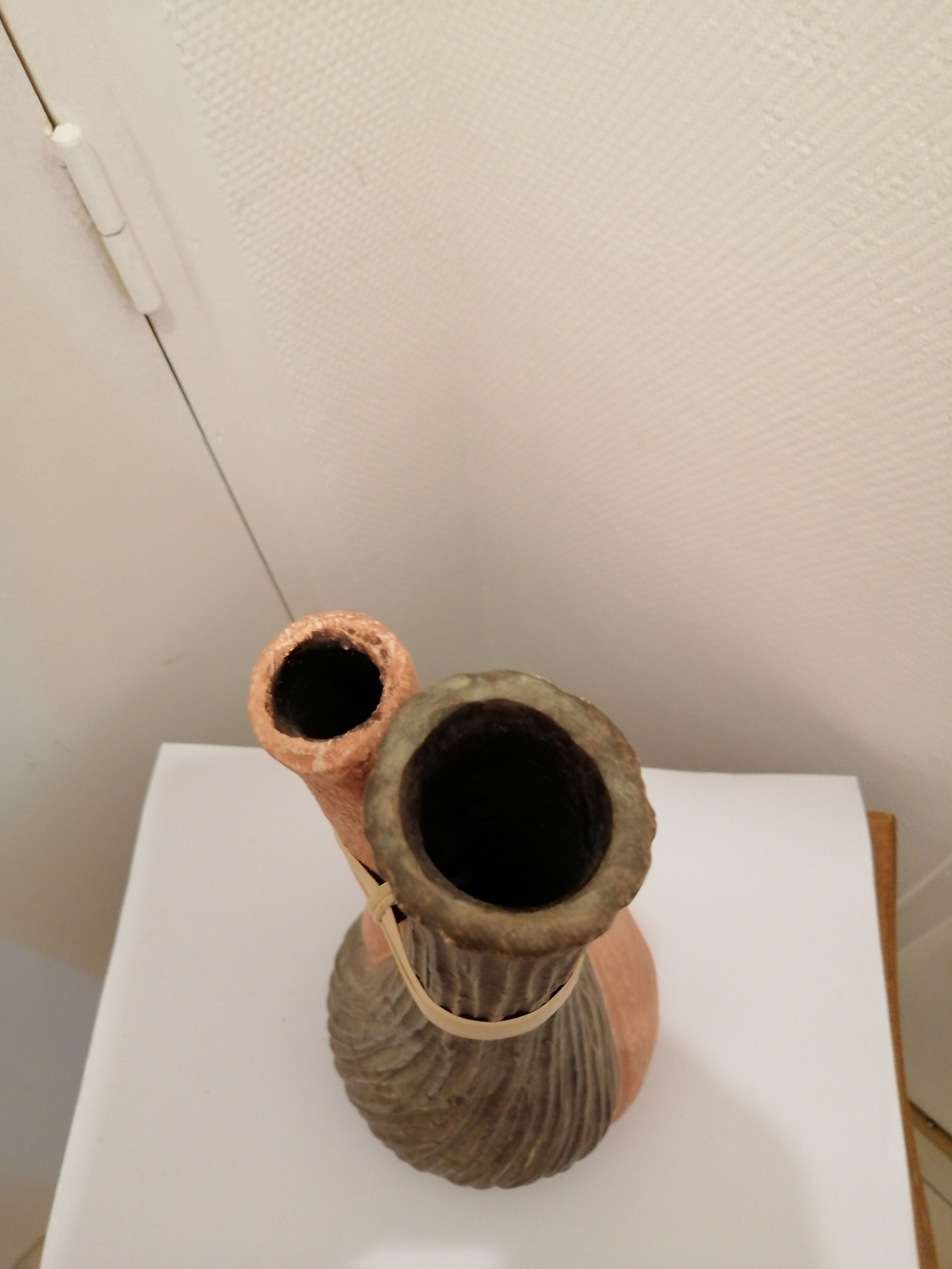 Vase medium double en ceramique 2 couleurs