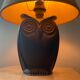 Vintage ceramic owl lamp