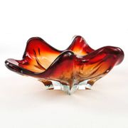 Murano Sommerso bowl, glass, design by F. Poli, Italy, 1950s