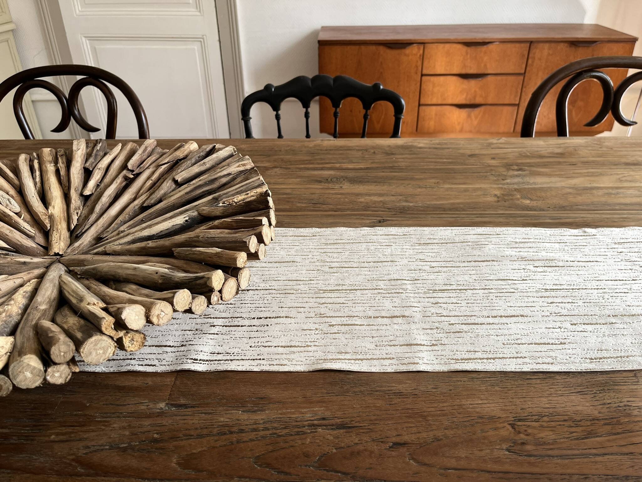 Monastery table Spirito in solid oak - length 280 cm