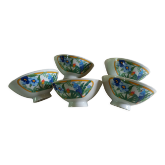 Lot 5 bols Pier Import modèle Ara porcelaine vintage