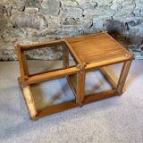 Vintage pine side shelf / coffee table from the 80s-90s