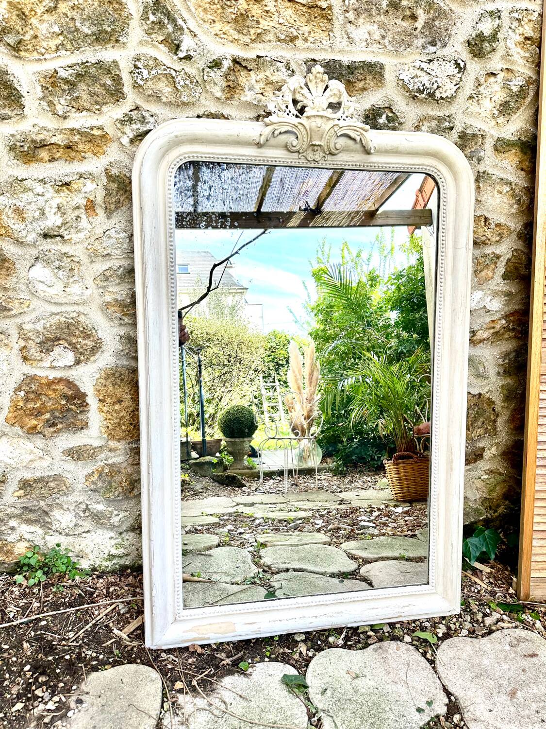 Antique Louis Philippe trumeau mirror 167x102