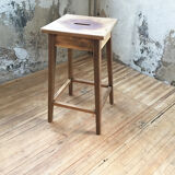 Oak workshop stool
