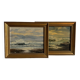 Oil painting on canvas Marine gold frame