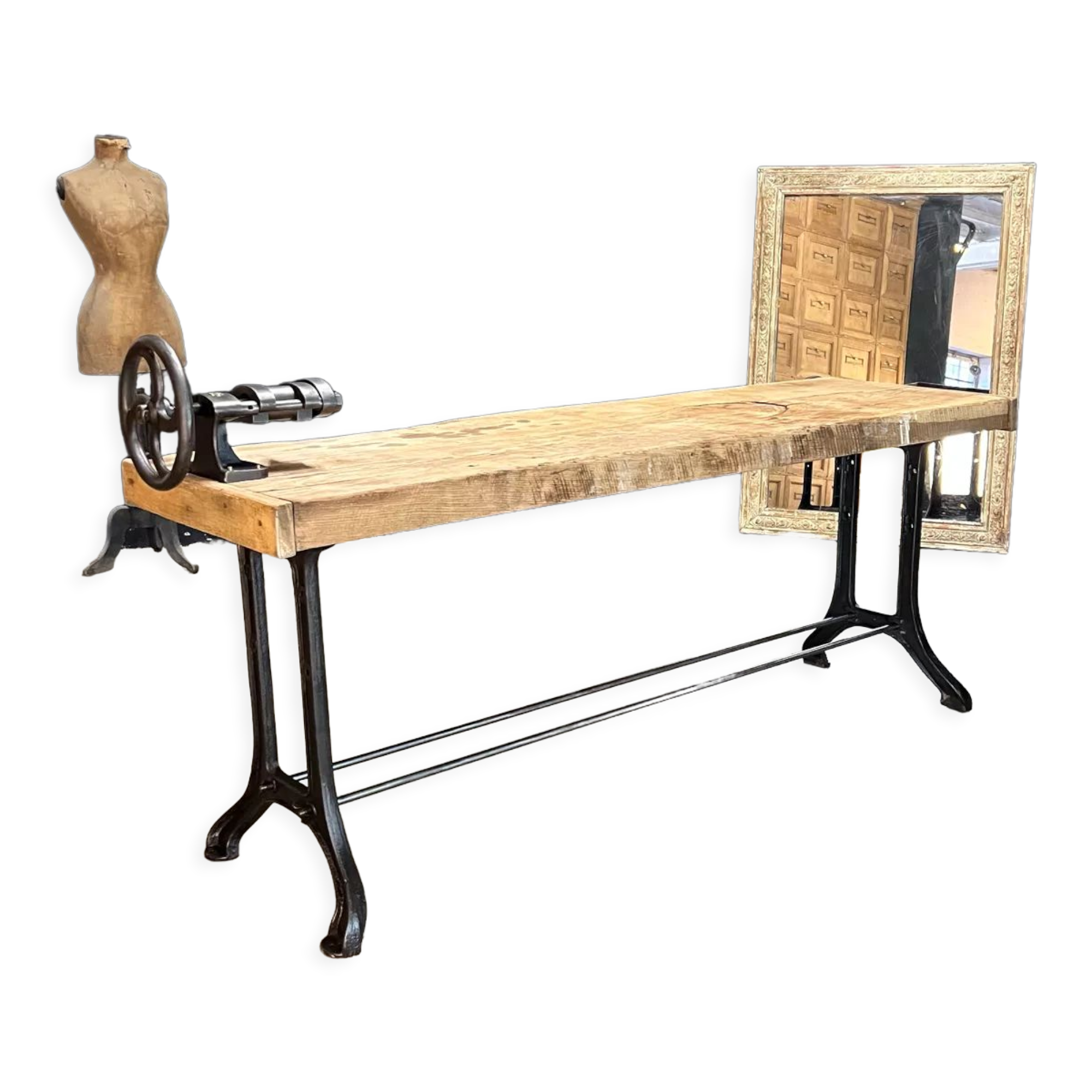 Old Establishment with cast iron stand