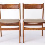 2 sur 5 chaises danoises vintage des années 1960 - Structure de chaise en noyer