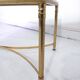 Coffee table marble and gilded metal