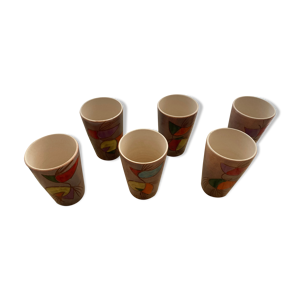6 Gobelets a orangeade - vintages