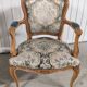 Pair of Louis XV Cabriolet Armchairs in Walnut – 18th Century Style
