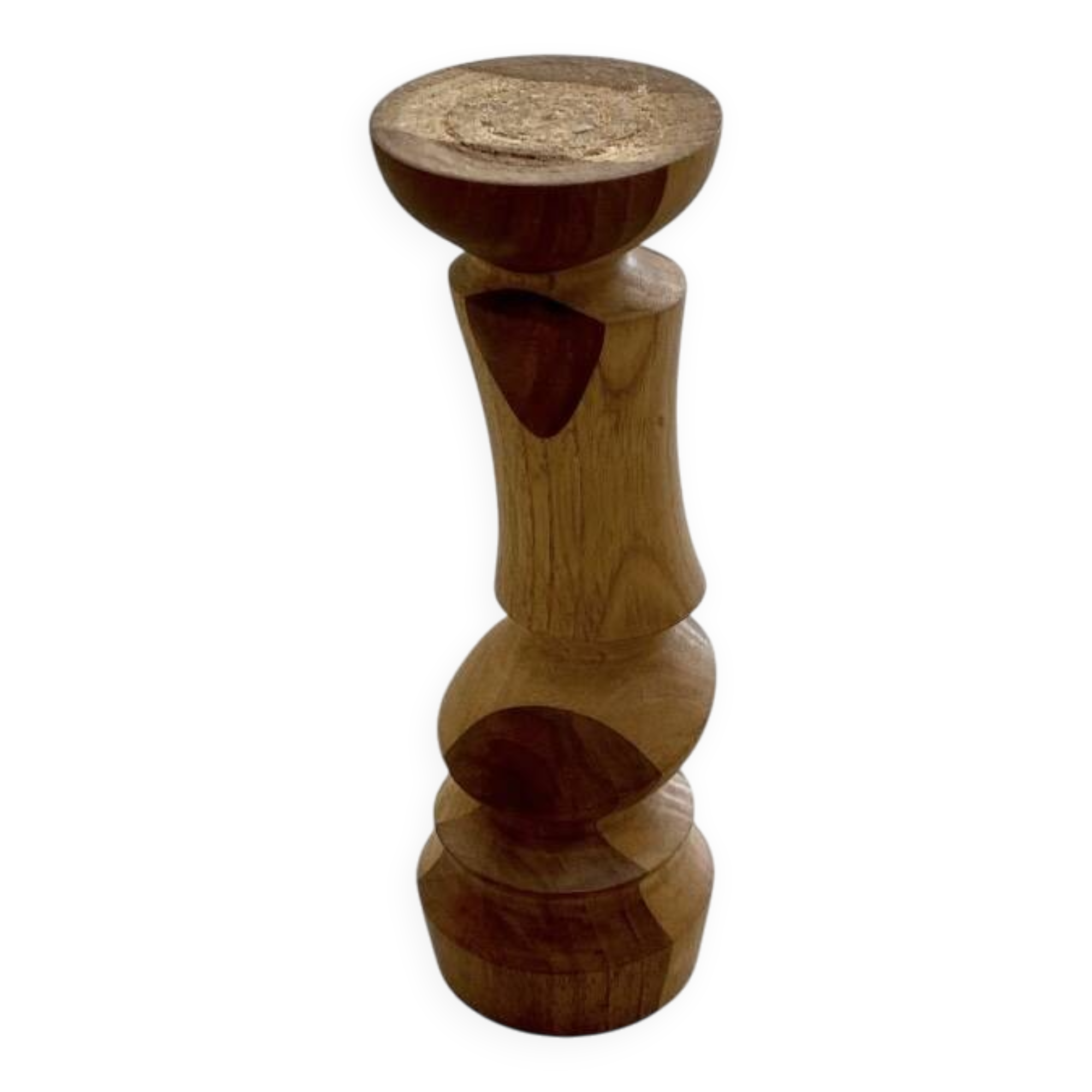 Wooden candle holder
