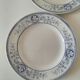 Set of blue and white English plates – Fine earthenware, 20th century