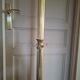 Golden parrot coat rack