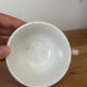 Set of 4 antique coloured faience cups KG Lunéville.