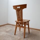 Ensemble de chaises de salle à manger hollandaises d’arts et d’artisanat par W Kuyper