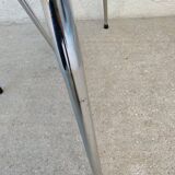 Set of 2 kitchen chairs in imitation leather from the 60s and 70s