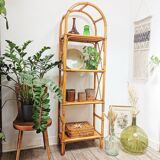 Vintage rattan shelf