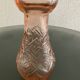 Rosaline hyacinth vase in moulded glass, Art Deco.