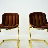 Midcentury set of four dining chairs, italy, 1970s