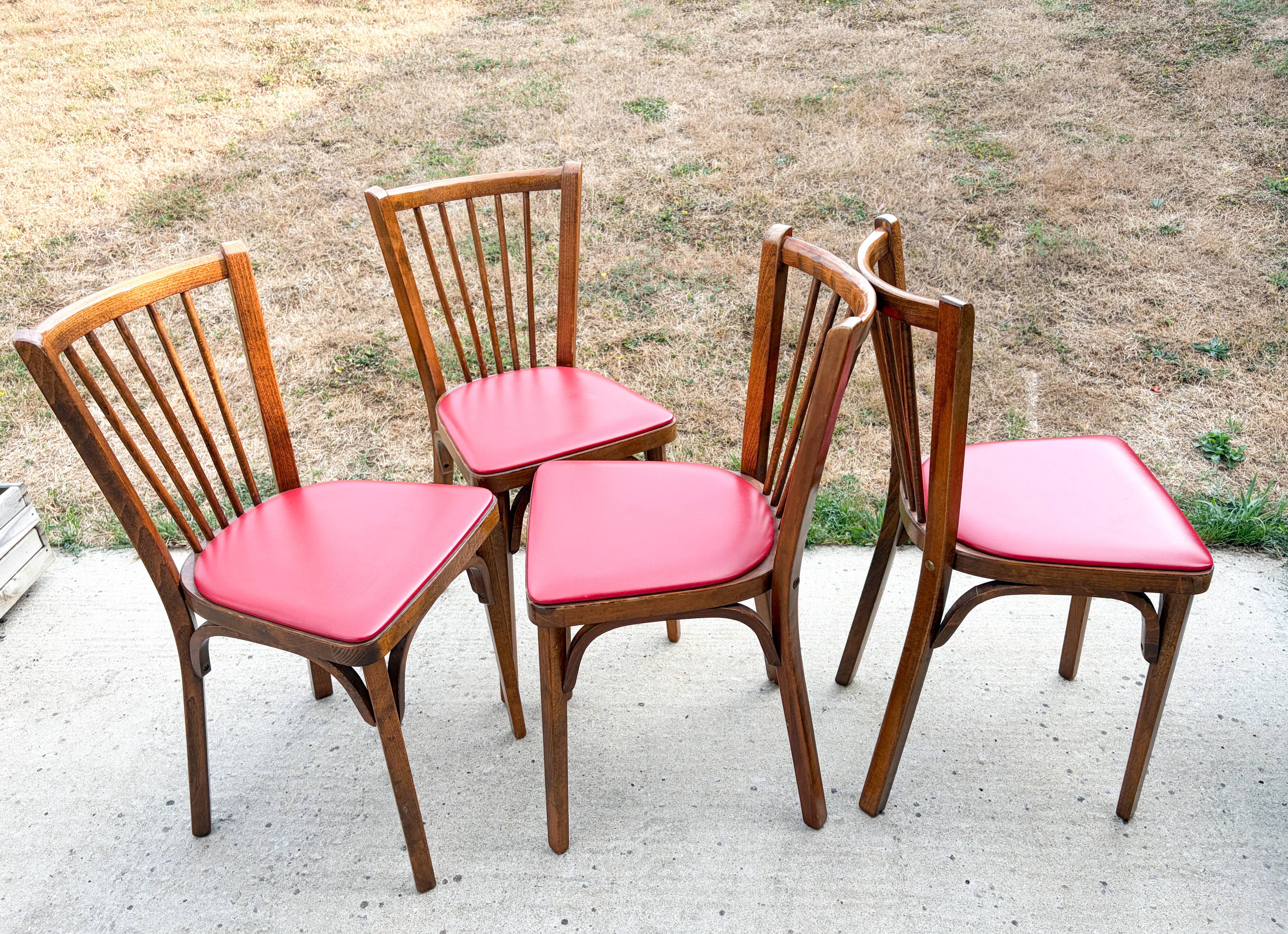 Set of 4 Baumann bistro chairs