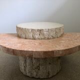 Black-pitched coffee table and faux marble tackle, Italy, 1970