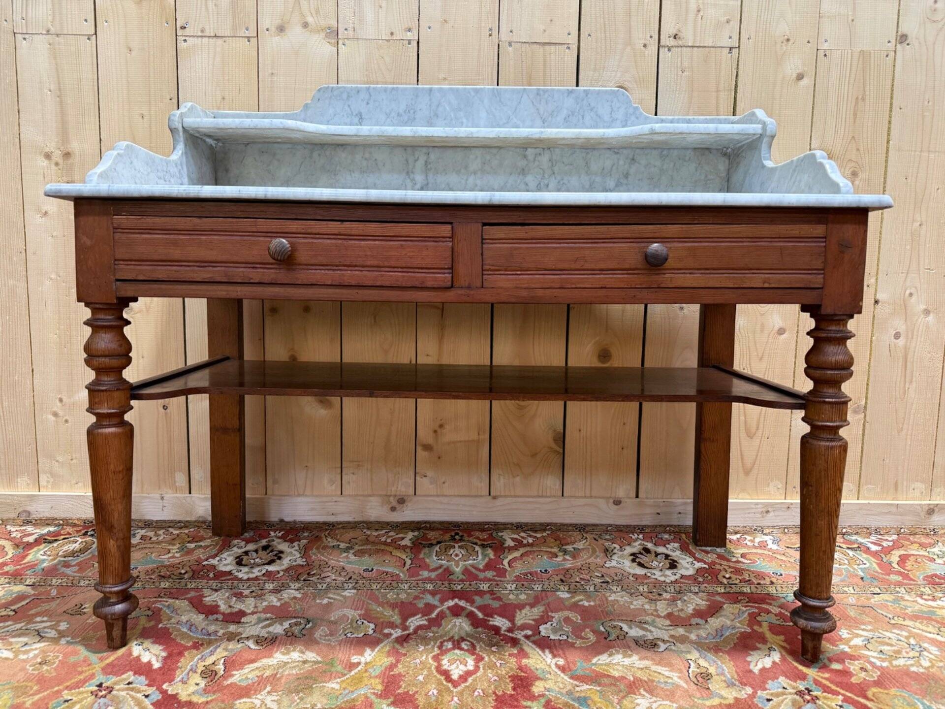 Grande table de toilette ou coiffeuse Louis Philippe