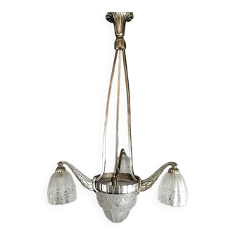 Gilles / degue attributed art deco chandelier