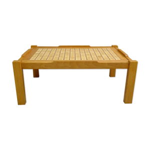 Table basse orme et céramique,