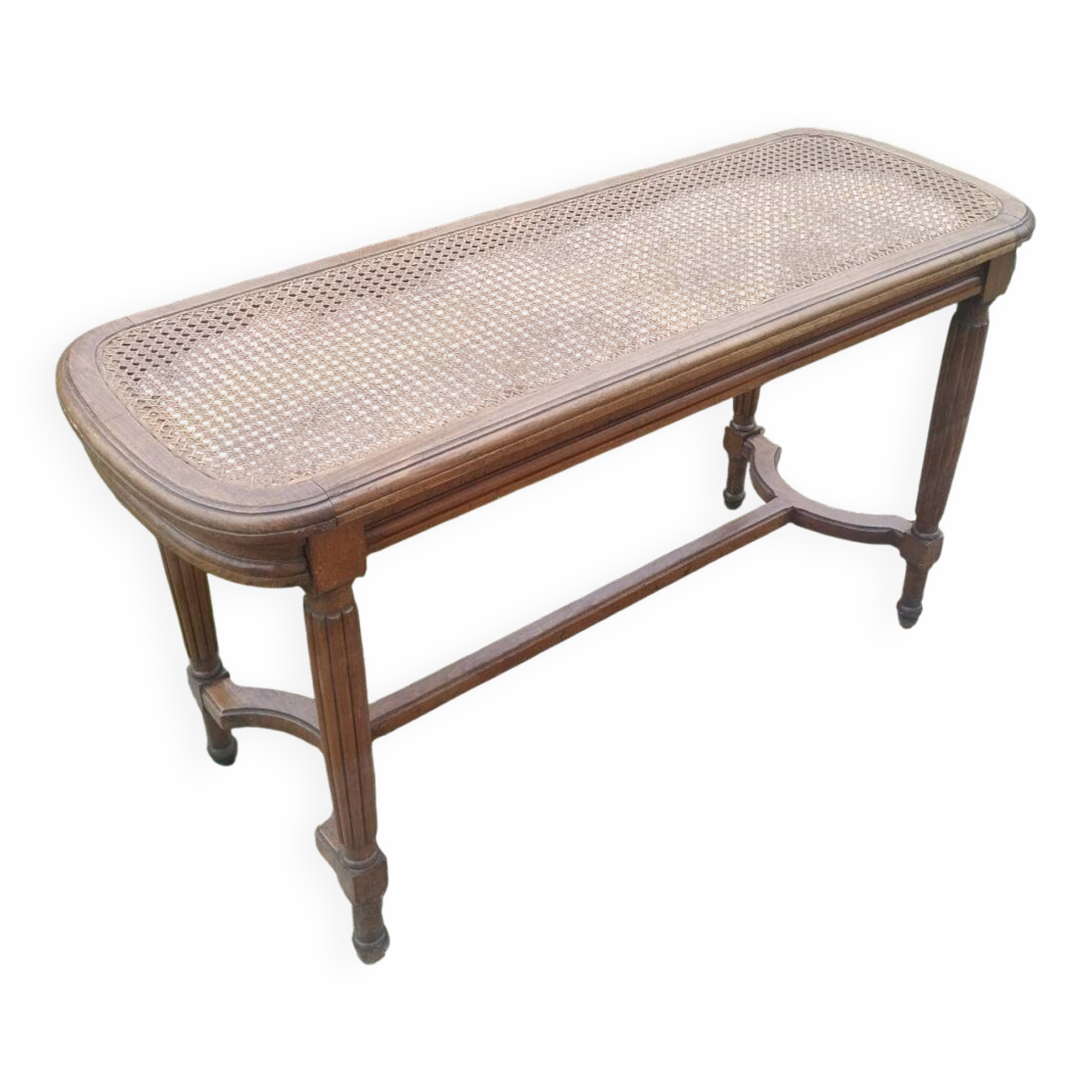 Antique piano bench in Louis XVI style.