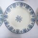 Series of 10 old Terre de Fer plates by L.G. for the earthenware factory of Clairefontaine