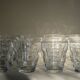 Ensemble de 12 verres à eau gobelets anciens soufflés bouche