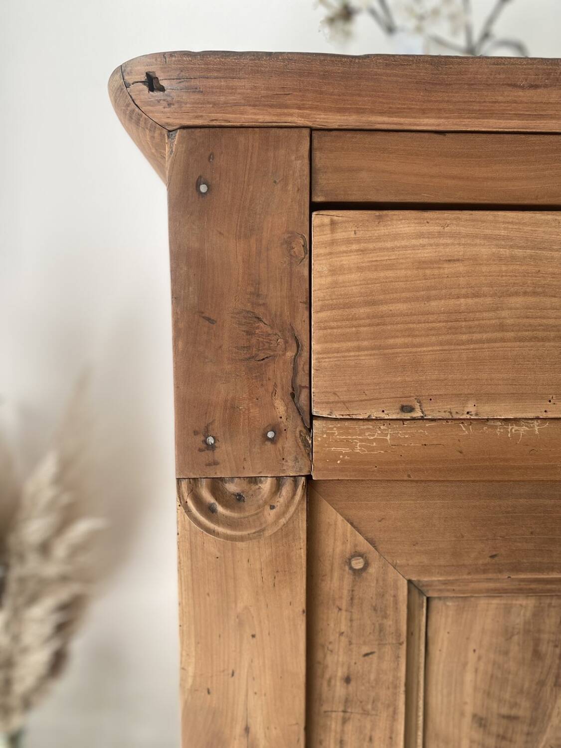 Rustic buffet, jam jar