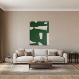 Abstract minimalist Organic green by Bodasca