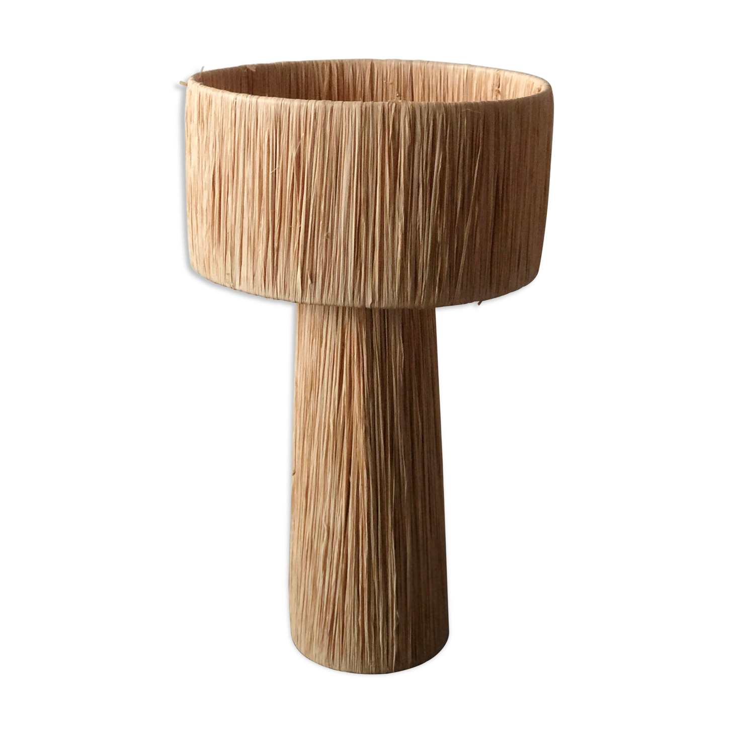 Lampadaire raphia naturel