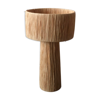 Natural raphia lamp lamp